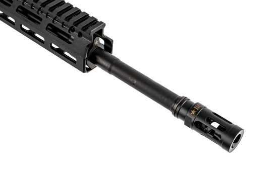 BCM RECCE-14.5 5.56 NATO complete lightweight rifle with 14.5in barrel is threaded 1/2x28 with a MOD 1 compensator